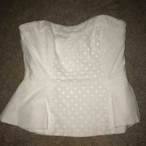 strapless blouse